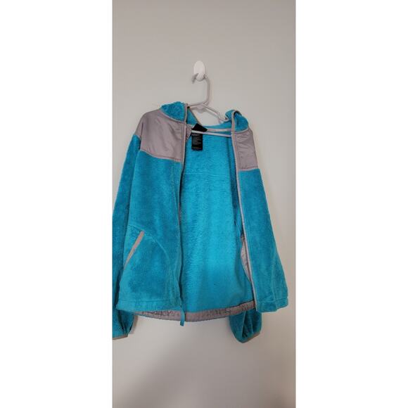 THE NORTH FACE Sherpa Fleece Full Zip Bomber Jacket Girls M 10/12 - Picture 5 of 6